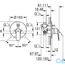 креслення Змішувач для ванни Grohe Eurosmart Cosmopolitan 32879000