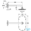 креслення Верхній душ Grohe Rainshower® Veris 300 26068000
