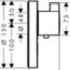 чертеж Термостат Hansgrohe ShowerSelect S Highflow 15742000