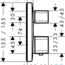 креслення Термостат Hansgrohe Ecostat E 15707000