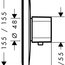 креслення Термостат Hansgrohe Ecostat E 15706000