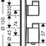 креслення Термостат Hansgrohe Ecostat S 15757000