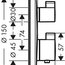 креслення Термостат Hansgrohe Ecostat S 15758000