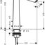 розмір змішувач для раковини hansgrohe talis s 72031000