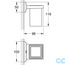 чертеж Стакан для зубных щеток Grohe Allure Brilliant 40493000