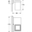 креслення Стакан для зубних щіток Grohe Allure Brilliant 40503000