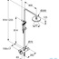 креслення Душова система з термостатом Kludi A-QA 6609505-00