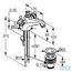 розмір змішувач для раковини kludi adlon 510120520