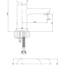креслення Змішувач для раковини Imprese Laska 05040