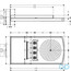 креслення Верхній душ Hansgrohe Raindance Rainfall 240 Air 28410400