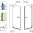 креслення Душові двері Radaway Arta DWJ I 386073-03-01L