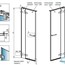 креслення Душові двері Radaway Arta DWJ II 386444-03-01L, 386013-03-01L