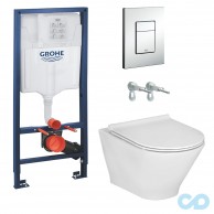 Інсталяція Grohe Rapid SL 38772001 c підвісним унітазом Roca Gap A34H0N8000