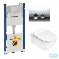 Інсталяція Geberit Duofix 458.121.21.1 c підвісним унітазом Flaminia App AP118G