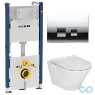 Инсталляция Geberit Duofix 458.168.21.1 с подвесным унитазом Roca Gap A34H0N8000