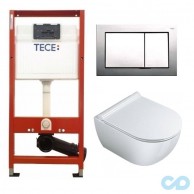 Інсталяція для унітазу Tece Base 9400006 c підвісним унітазом Catalano Sfera 1VSF54A00