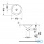 чертеж Раковина встраиваемая Duravit Architec 0468470000