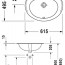 креслення Раковина вбудована Duravit DuraPlus 0472620000