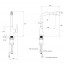 креслення Кухонний змішувач Imprese Quadrio Smart ZMK051901150