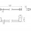 чертеж Полотенцедержатель Sonia S2 White 172436