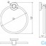 креслення Полотенцедержатель Sonia Tecnoproject 117031