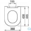 Інсталяція Grohe Rapid SL 38772001 c підвісним унітазом Jika Mio H8207140000001 технічна схема 2