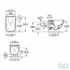 технічна схема Інсталяція Geberit Duofix 458.168.21.1 з підвісним унітазом Roca Gap Clean Rim A34H470000