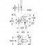 чертеж Смеситель для ванны Grohe Eurosmart Cosmopolitan 32832000