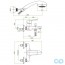 чертеж Смеситель для ванны Fiore Kevon Chic 81WX8150