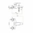 чертеж Смеситель для ванны Fiore Kyma 75CR6502