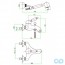 технічна схема Набір змішувачів для ванни Fiore Imperial IMPERIALSET2X1