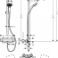 креслення Душова система Hansgrohe Croma E 27630000