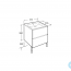 креслення Тумба з раковиною Roca Cube A85119B806