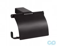 Тримач туалетного паперу Bemeta Nero 135012010 чорний з кришкою