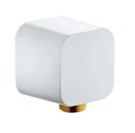 Шланговое подсоединение Kludi A-Qa 6554343-00 с защитой от обратного тока воды белый