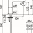 креслення Змішувач для раковини Nobili Lira Uno LR116118/2CR