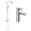 Душова система Grohe Euphoria 27296002 + Змішувач для раковини Hansgrohe 71710000