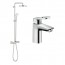 Душевая система Grohe BauClassic 26699000 + Смеситель для раковины Hansgrohe Logis Loop 71151000