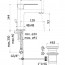 чертеж Смеситель для раковины Paffoni Effe EF 075 CR