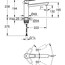 креслення Кухонний змішувач Grohe BauLoop 31706000
