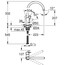 креслення Кухонний змішувач Grohe BauLoop 31232001