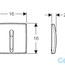 технічна схема Кнопка змиву для пісуара Geberit Basic 115.818.11.5