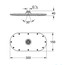 креслення Верхній душ Grohe Rainshower® Veris 300 27470000