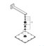 технічна схема Верхній душ Grohe Rainshower® Allure 230 26054000