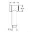 креслення Гігієнічний душ Grohe Sena Trigger Spray 35 26328000