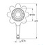 креслення Ручний душ Grohe Rainshower Icon 100 26115YR0