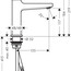 креслення Змішувач для раковини Hansgrohe Metropol 110 32507000