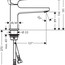розмір змішувач для раковини hansgrohe metropol 100 74502000