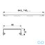 креслення Решітка каналу TECEdrainline basic 600810