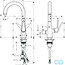 розмір змішувач для кухні hansgrohe talis s 72811000